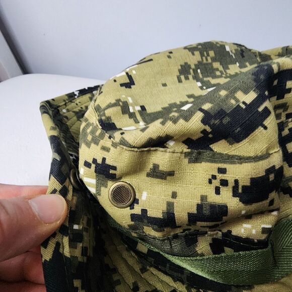 Camo Bucket Hat Cap Sun Vented - Picture 6 of 6